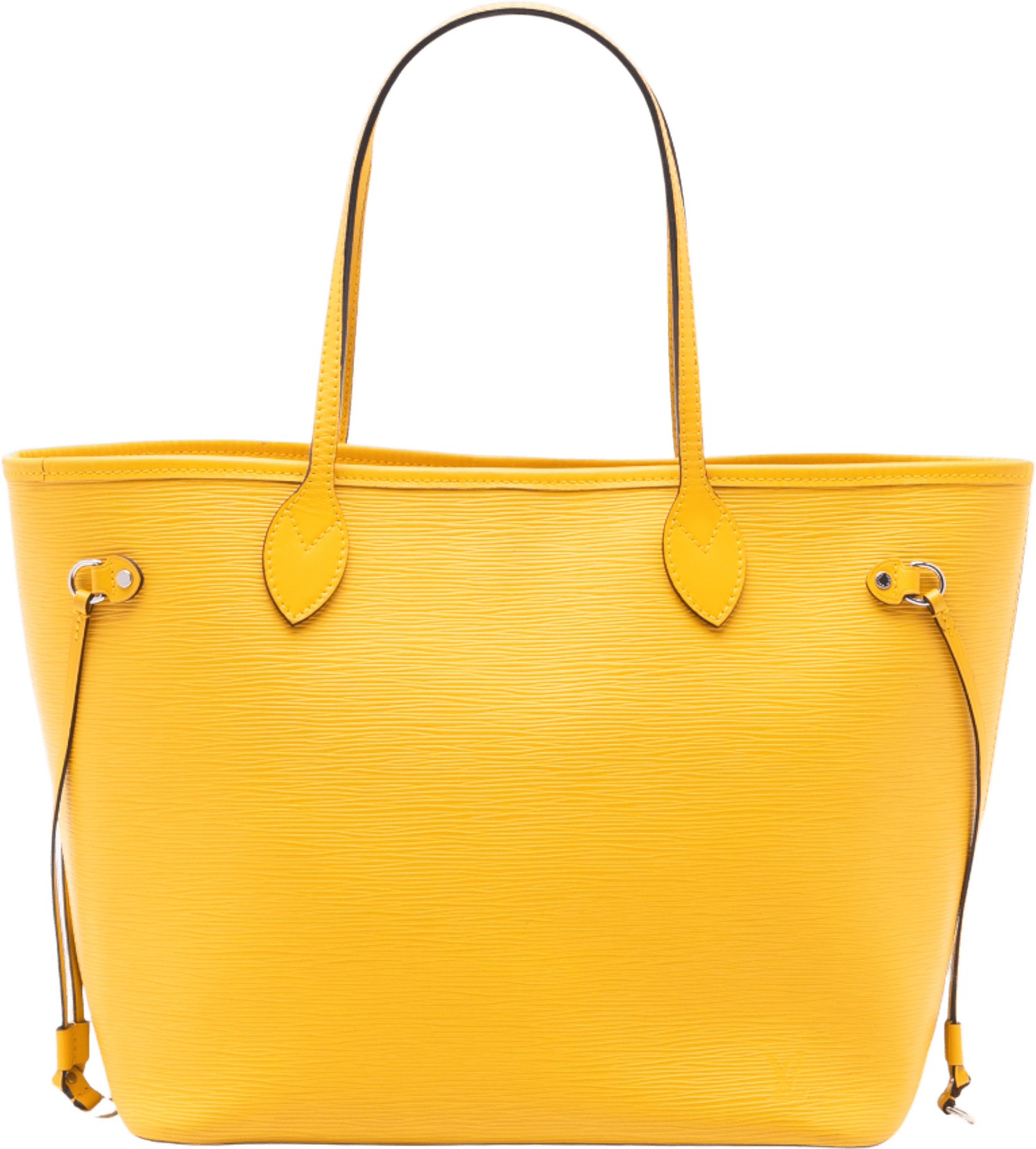 Louis Vuitton Epi Neverfull Mm, från Luxclusif, i färgen mustard.