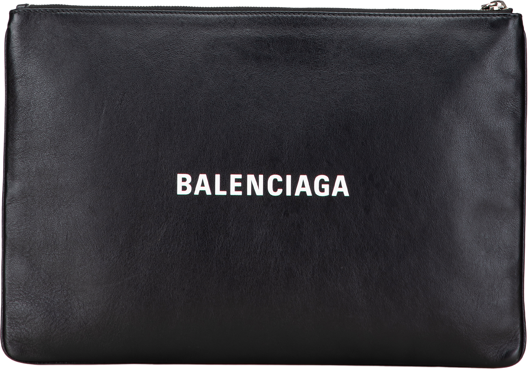 Balenciaga Leather Everyday Clutch, från Luxclusif, i färgen black.