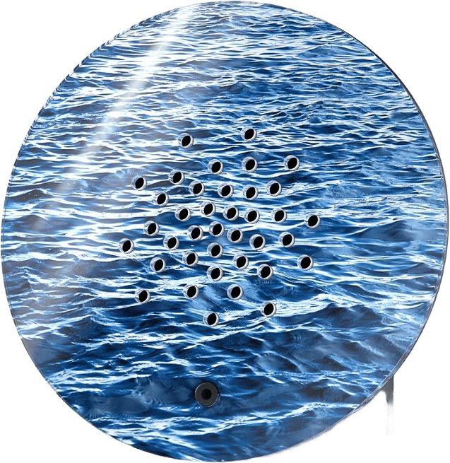 Oceanbox Speldosa Havsljud Vågor, från Relaxound, i färgen blå.