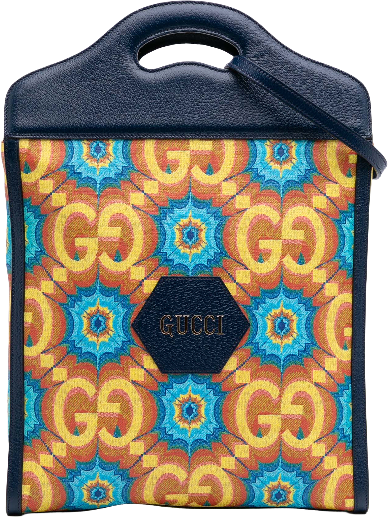 Gucci Gg Supreme Kaleidoscope Tote, från Luxclusif, i färgen blue.