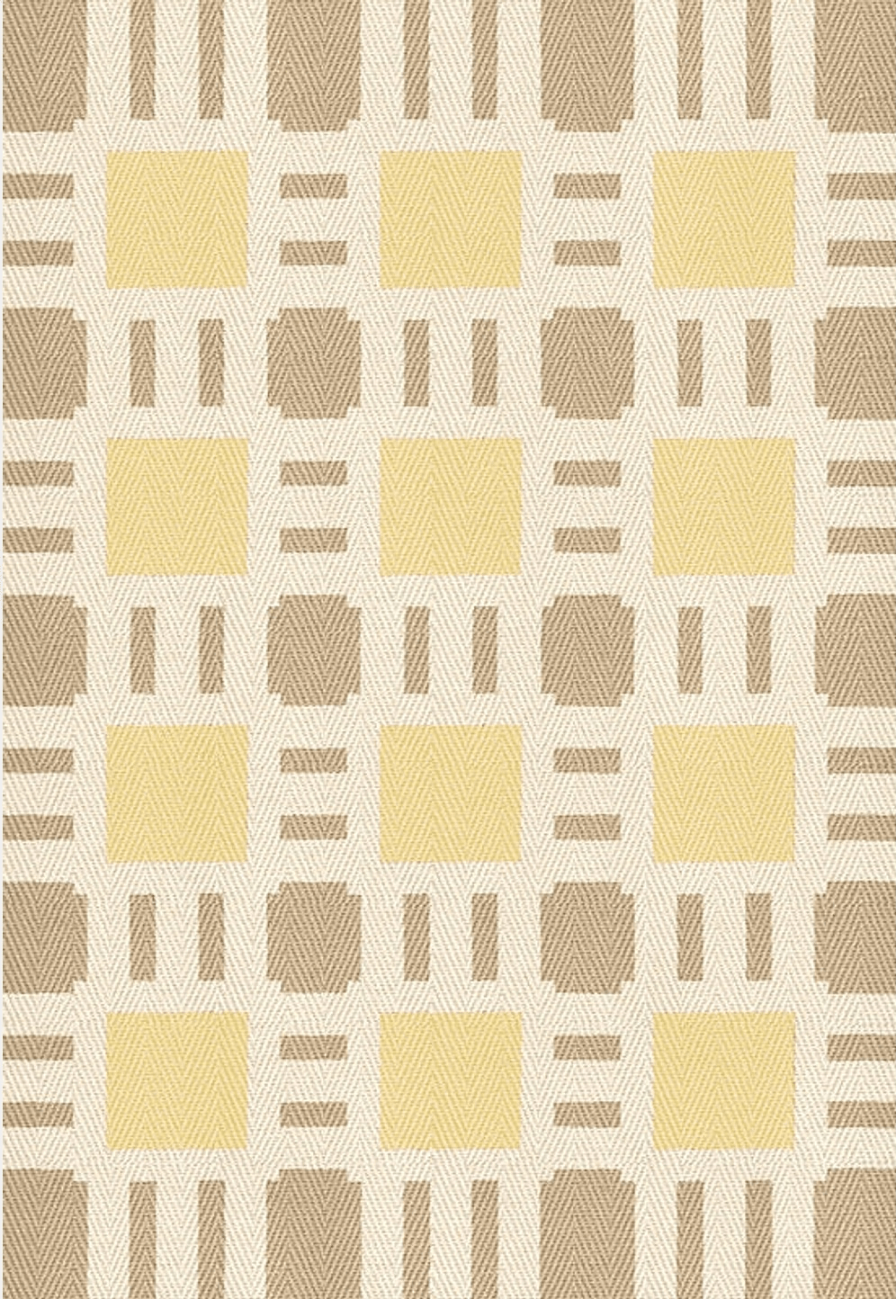 Evelina Kroon Jutematta 300x300cm, från Layered, i färgen gul.