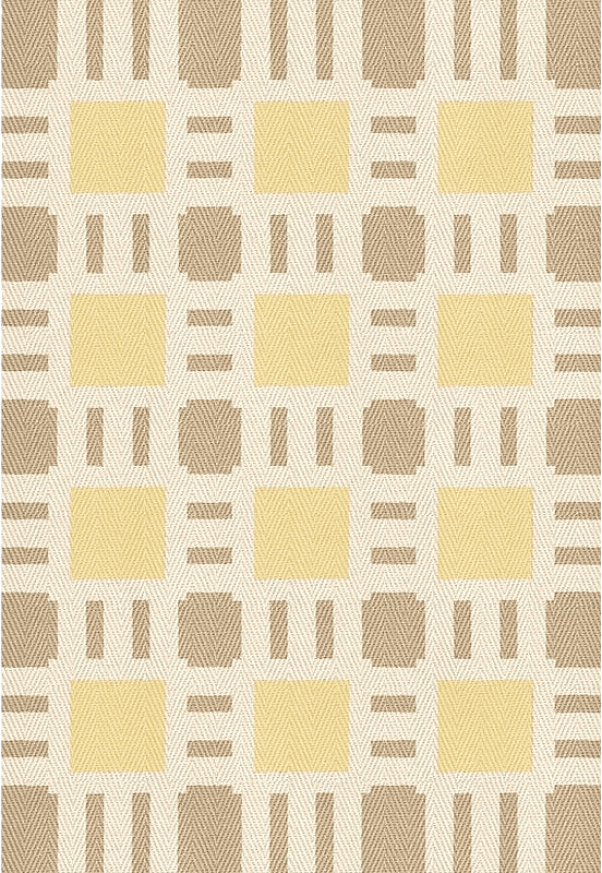 Evelina Kroon Jutematta 300x300cm, från Layered, i färgen gul.