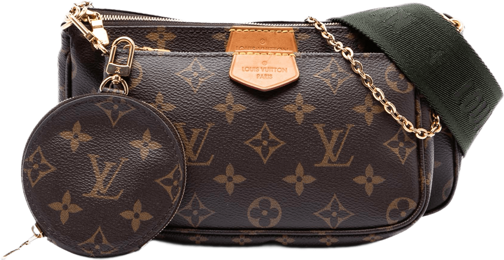 Louis Vuitton Monogram Multi Pochette Accessoires, från Luxclusif, i färgen brun.