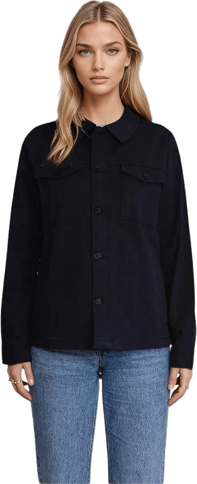 Twill Overshirt, från TeeShoppen, i färgen marin.