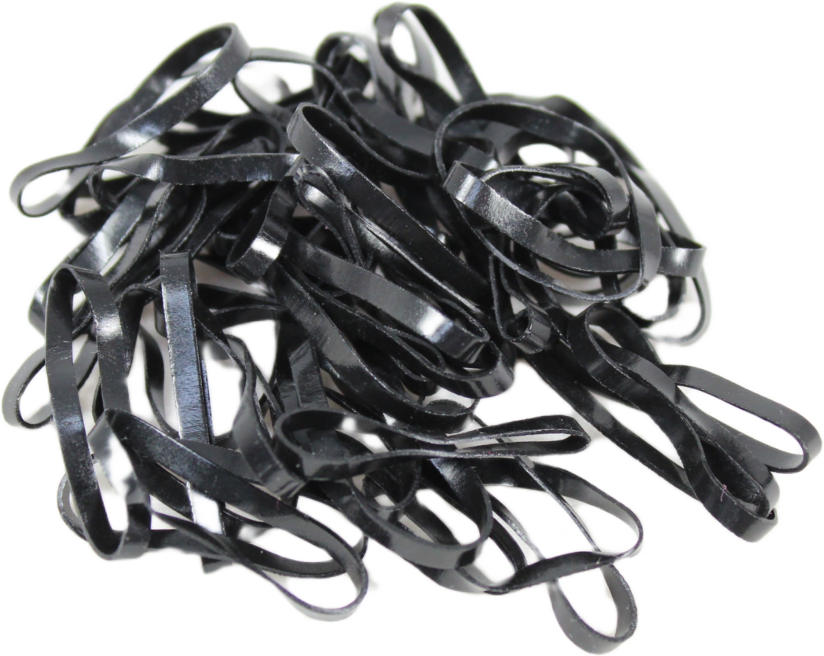 Hårsnodd 50 P Transparanta Gummisnodd, från Complement, i färgen black.