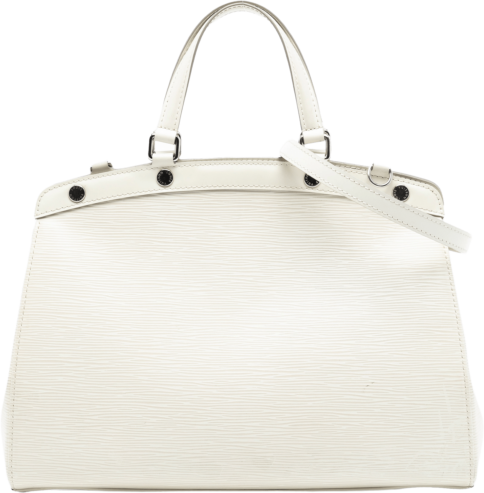 Louis Vuitton Epi Brea Mm, från Luxclusif, i färgen white.