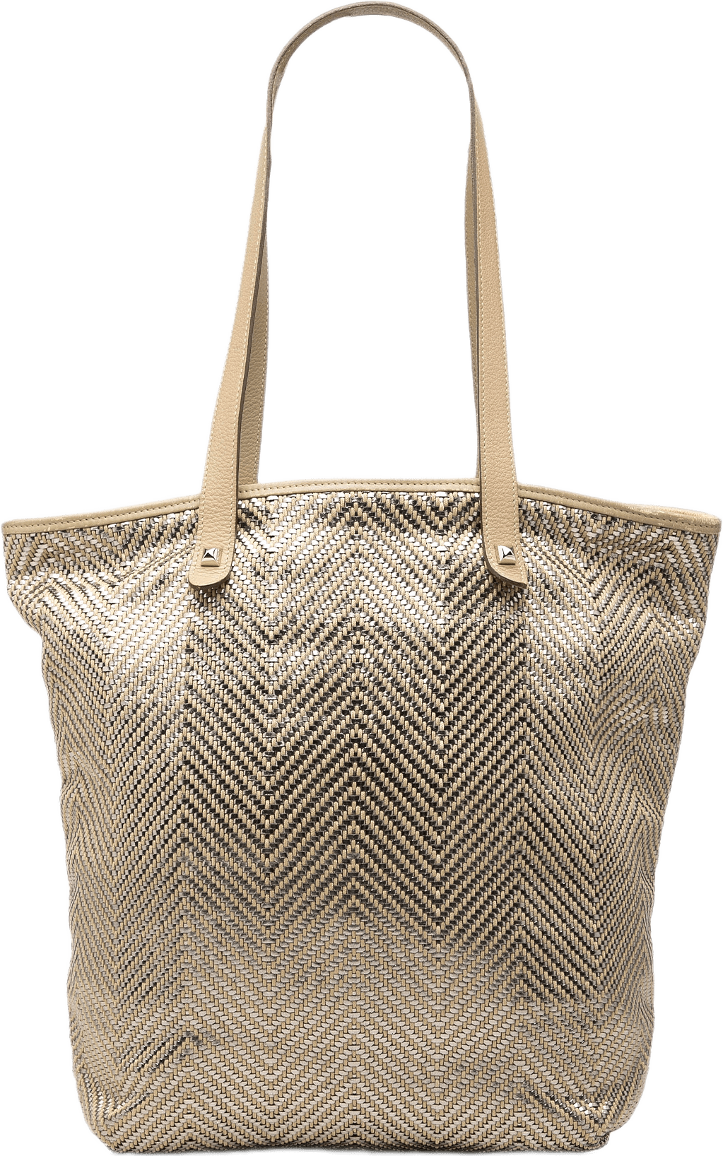 Hermès Polyester And Leather Chennai Mm, från Luxclusif, i färgen beige.