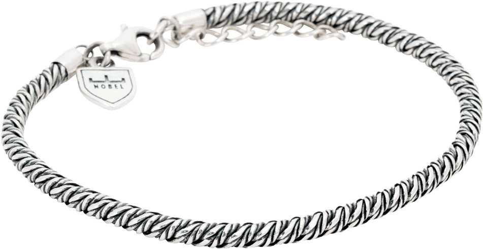 Silverarmband | Tvinnat 3 Mm | Nobel By Billgren