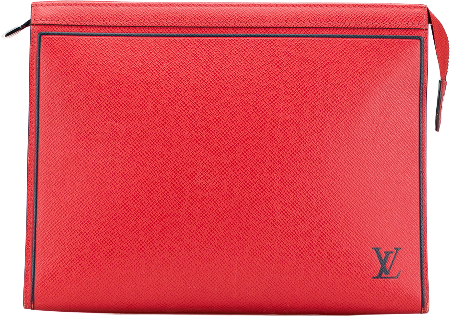 Louis Vuitton Taiga Pochette Voyage Mm, från Luxclusif, i färgen red.