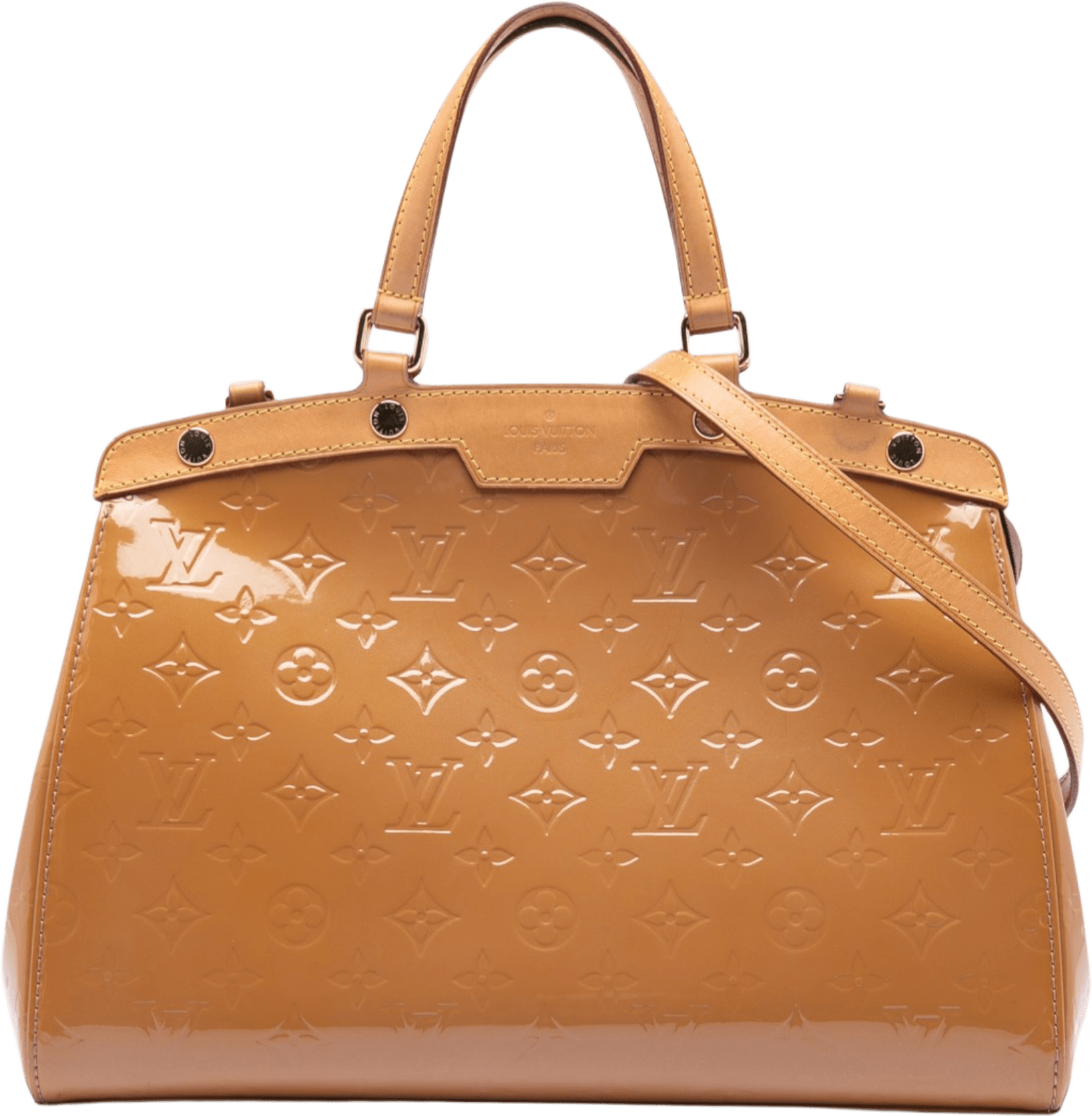 Louis Vuitton Monogram Vernis Brea Mm, från Luxclusif, i färgen brown.