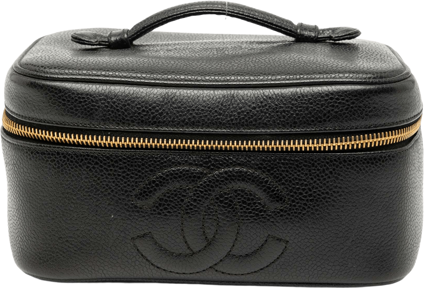 Chanel Cc Caviar Vanity Bag, från Luxclusif, i färgen black.