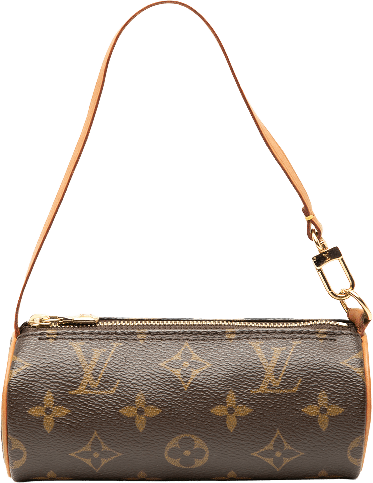 Louis Vuitton Monogram Papillon Pochette, från Luxclusif, i färgen brown.