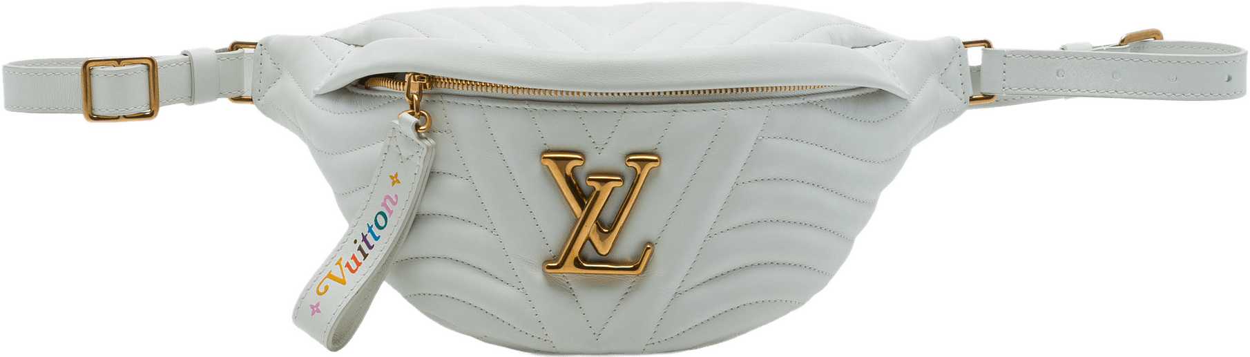 Louis Vuitton Calfskin New Wave Bumbag, från Luxclusif, i färgen vit.