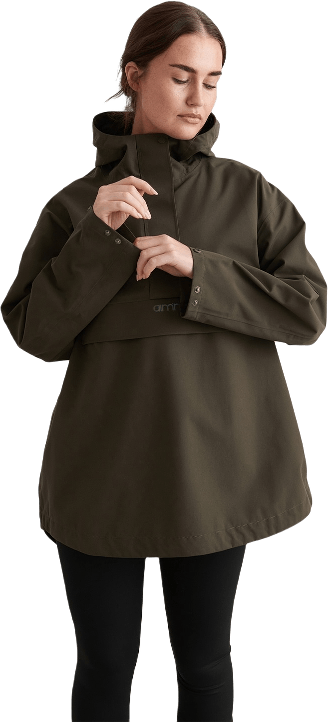 Khaki Waterproof Oversized Anorak, från aim'n, i färgen khaki.