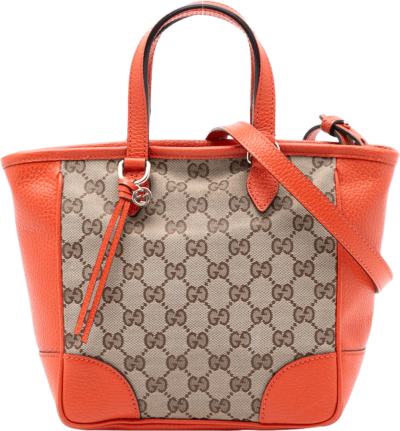 Gucci Small Gg Canvas Bree Satchel, från Luxclusif, i färgen beige.