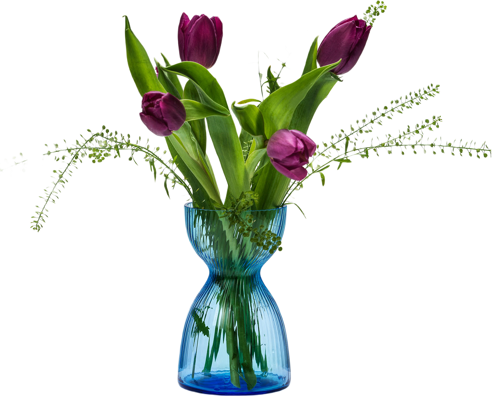 Chloe Hyacint Vas, från In Flore, i färgen blå.