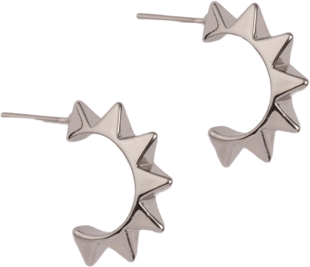 Stud Mini Hoop Örhänge, från pfgSTOCKHOLM, i färgen silver.