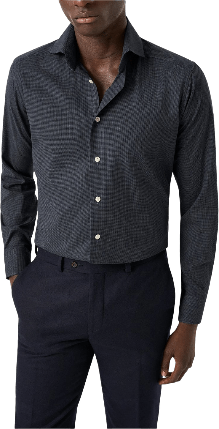 Smårutig Skjorta I Signature Flanell Contemporary Fit
