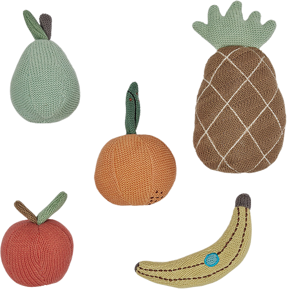 Yummy Mini Fruit, från OYOY Mini, i färgen multi.