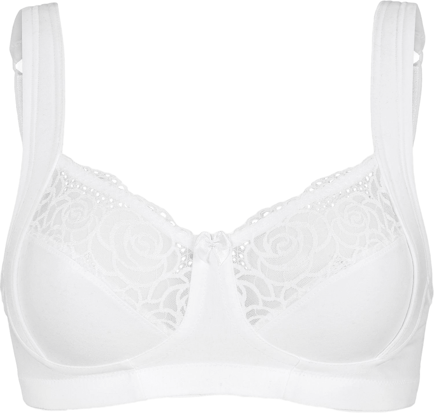 Delight Cotton Mjuk-bh, från Swegmark, i färgen vit.