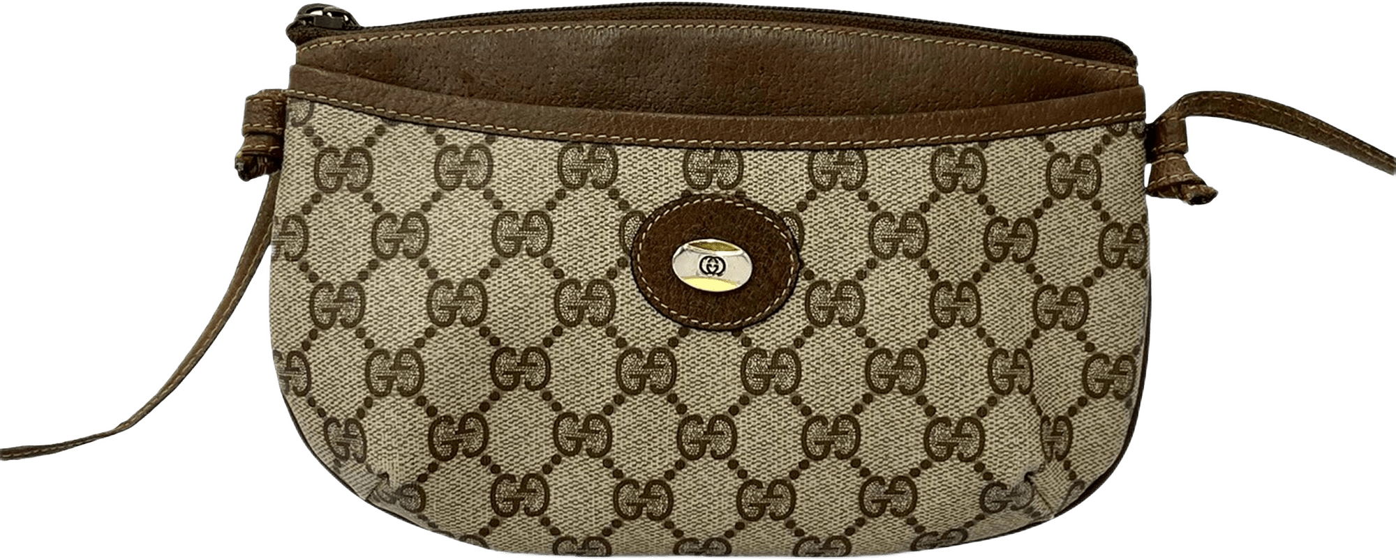 Gucci Gg Supreme Crossbody, från Luxclusif, i färgen beige.