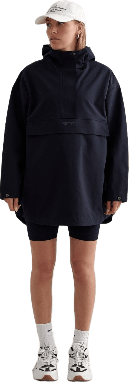 Navy Waterproof Oversized Anorak