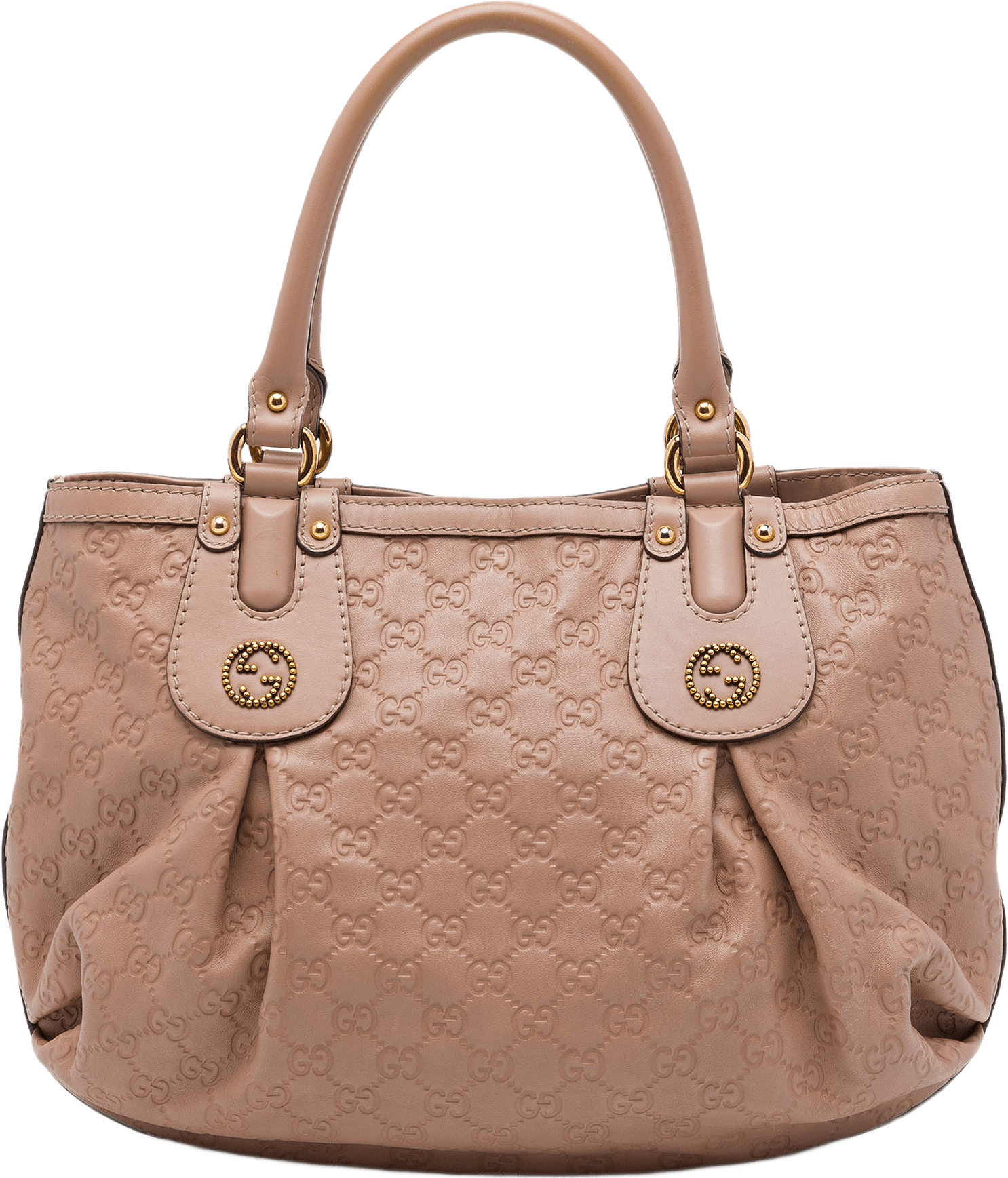 Gucci Guccissima Scarlett Tote, från Luxclusif, i färgen brun.