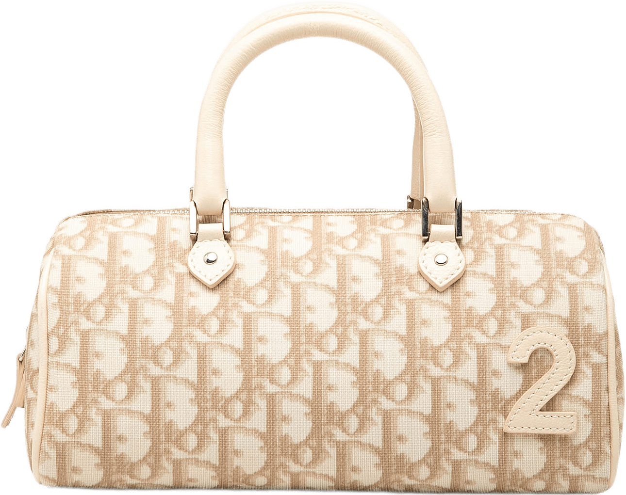 Dior Oblique Canvas Trotter Boston Bag, från Luxclusif, i färgen brun.