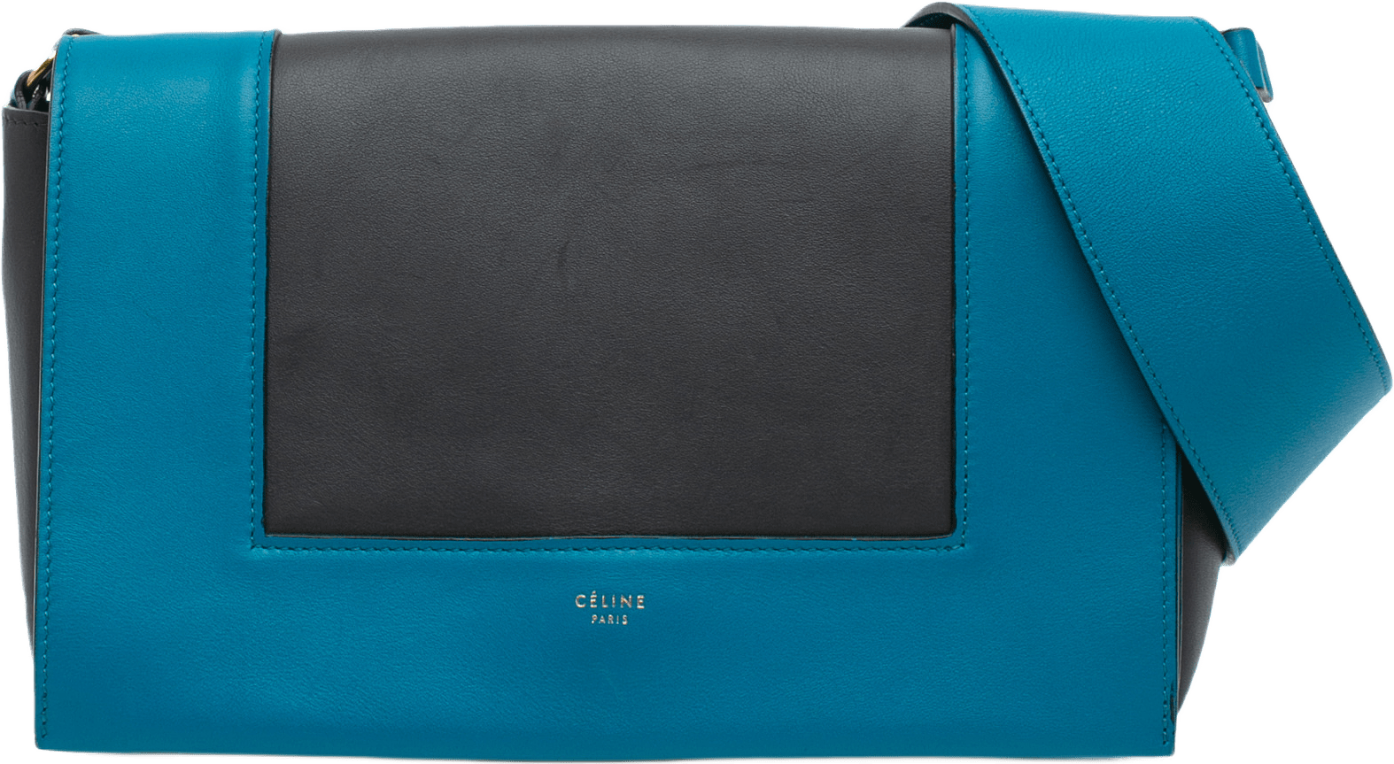 Celine Leather Frame Shoulder Bag, från Luxclusif, i färgen black.