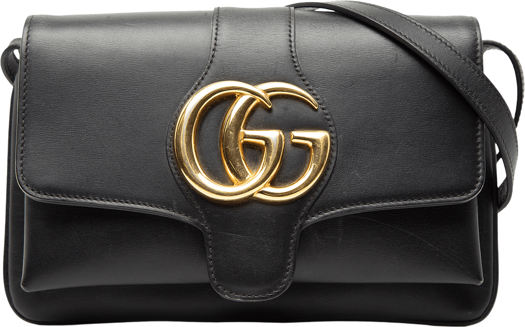 Gucci Small Leather Arli Crossbody, från Luxclusif, i färgen black.