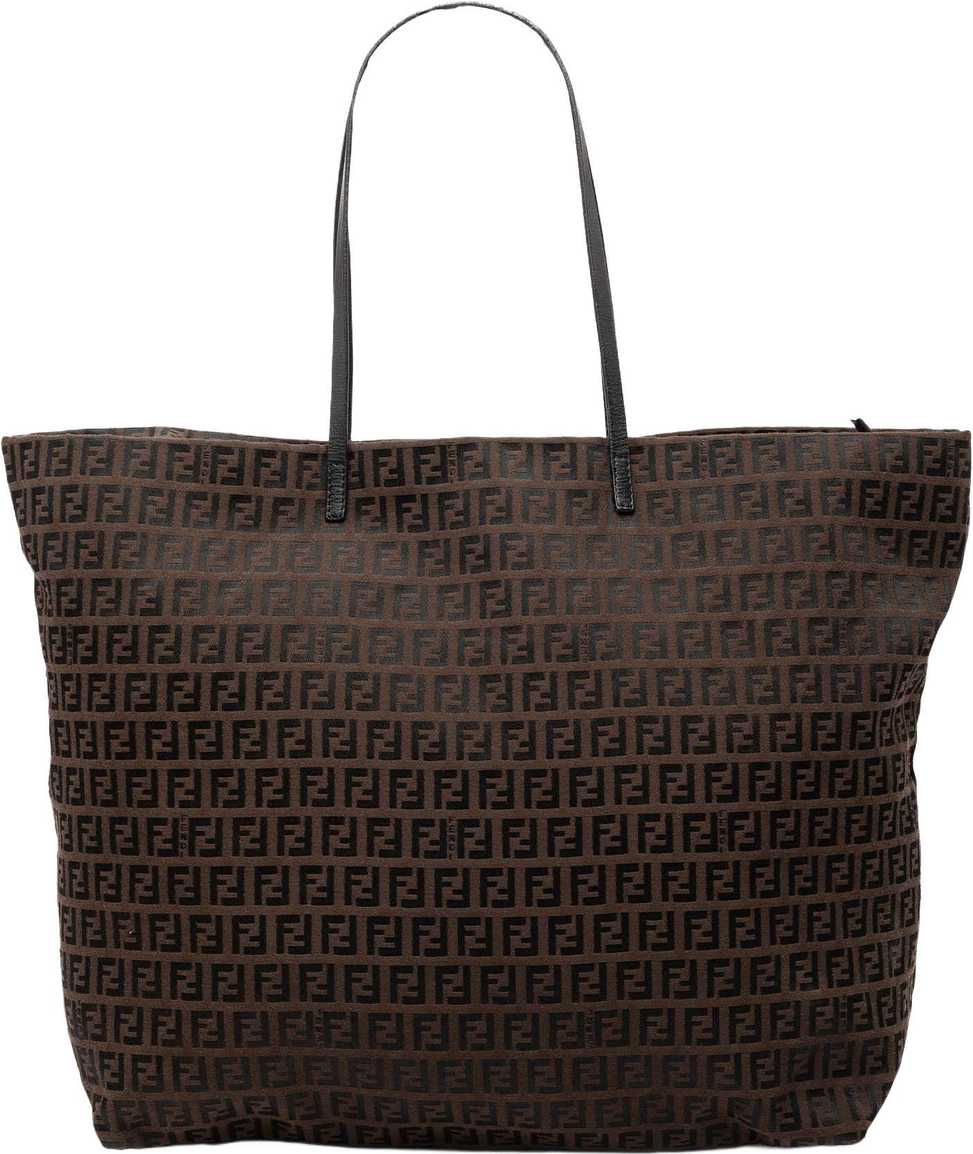 Fendi Zucchino Canvas Tote, från Luxclusif, i färgen dark brown.