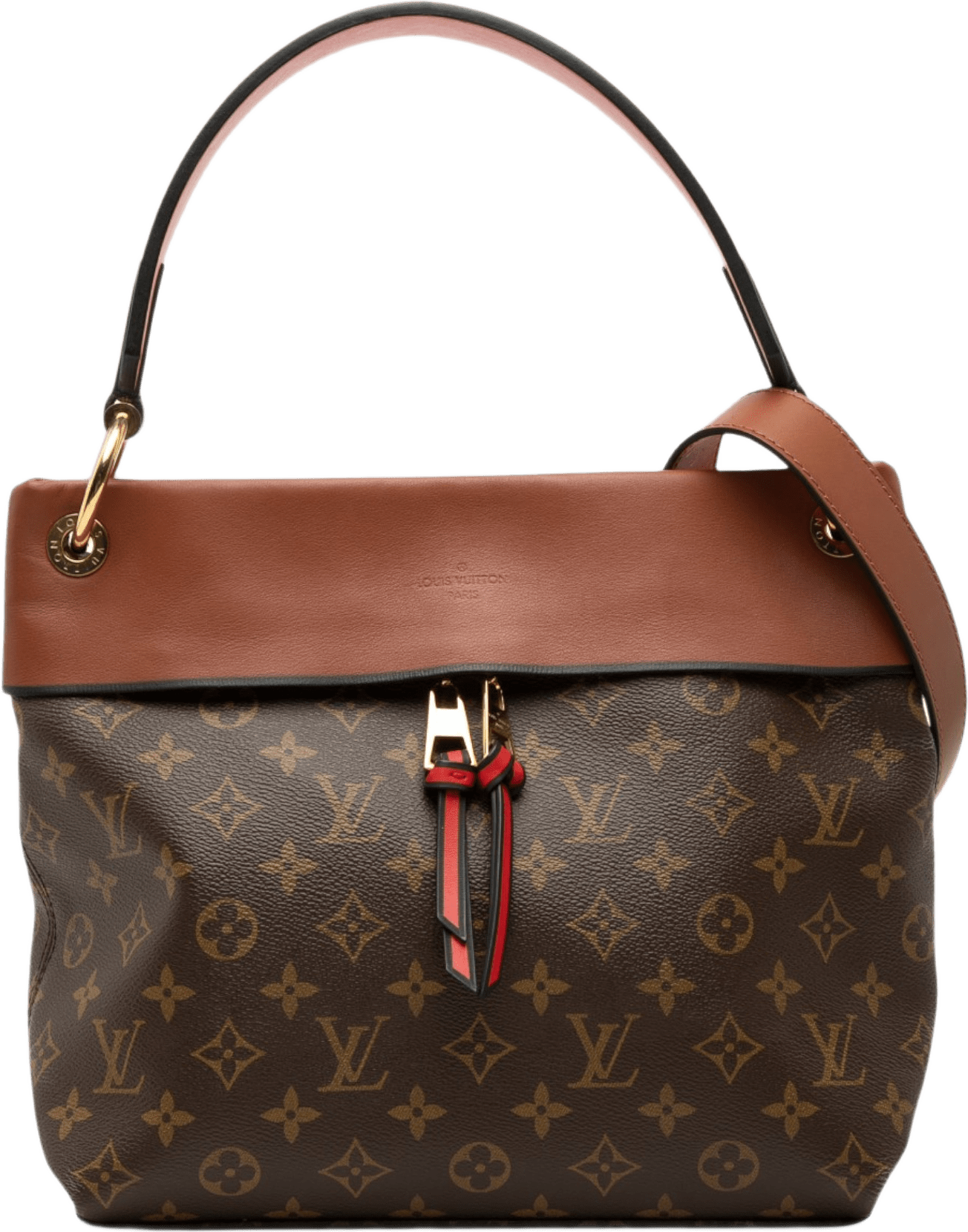 Louis Vuitton Monogram Tuileries Besace, från Luxclusif, i färgen brun.