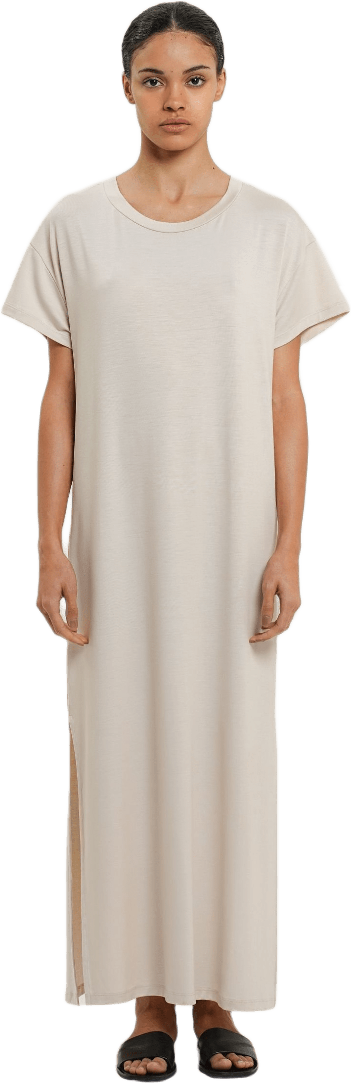 Gwen Dress - Greige, från Residus, i färgen beige.