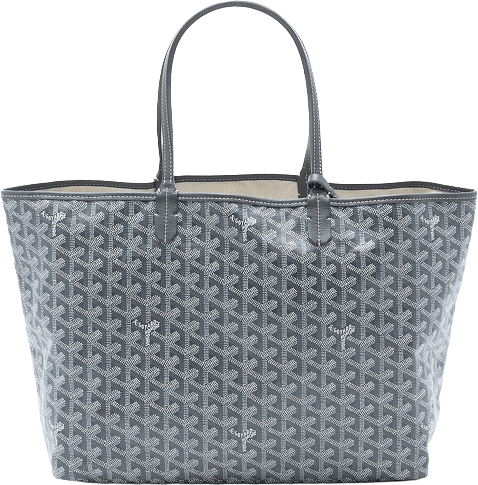 Goyard Goyardine Saint Louis Pm, från Luxclusif, i färgen light gray.
