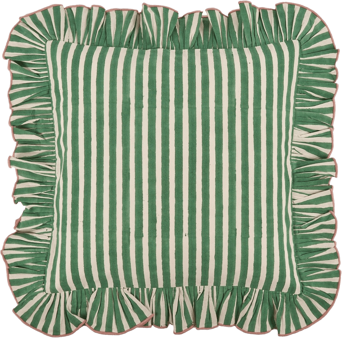 Devon Kuddfodral - 40x40 Cm, från Pick A Poppy, i färgen green.