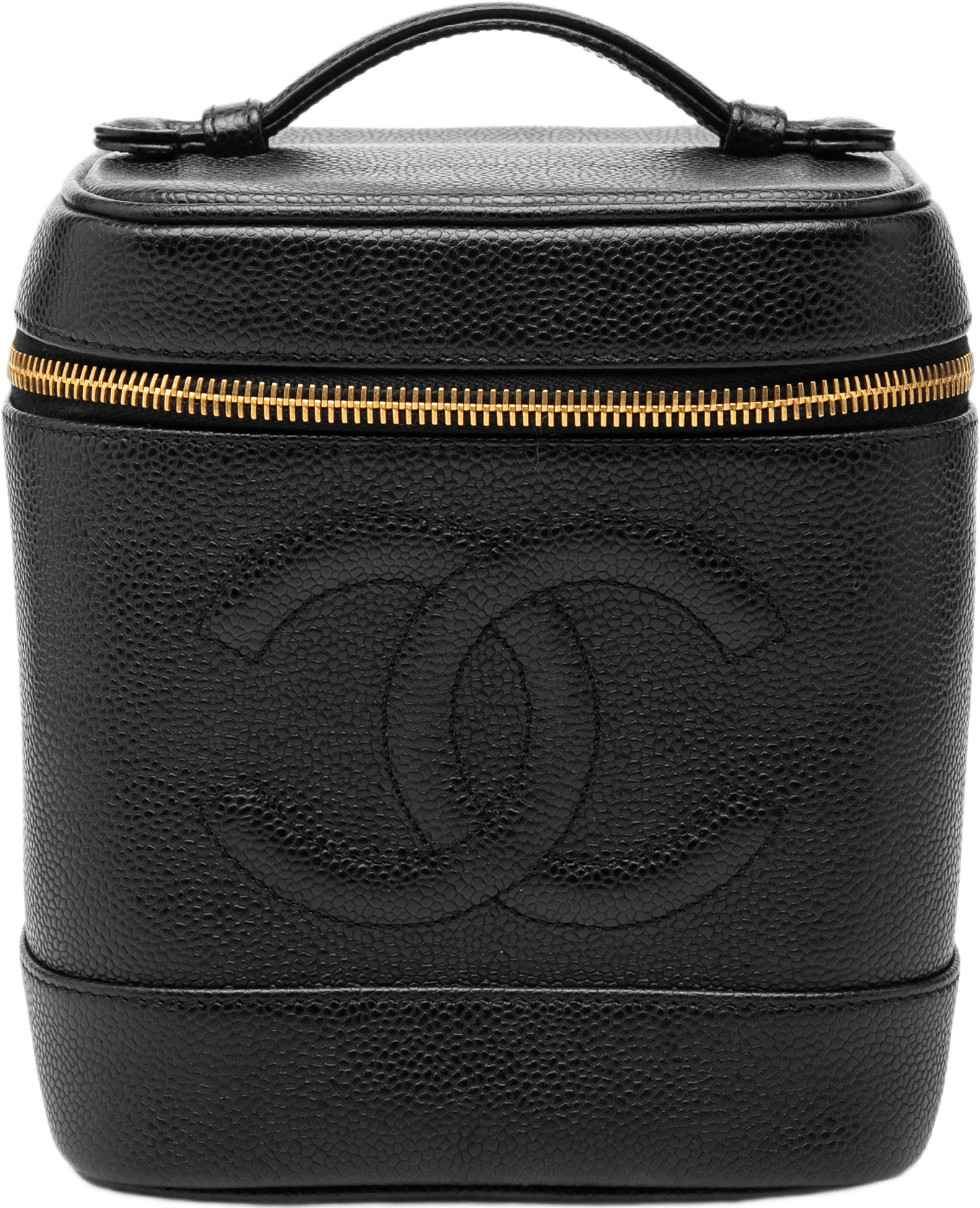Chanel Cc Caviar Vanity Bag, från Luxclusif, i färgen black.