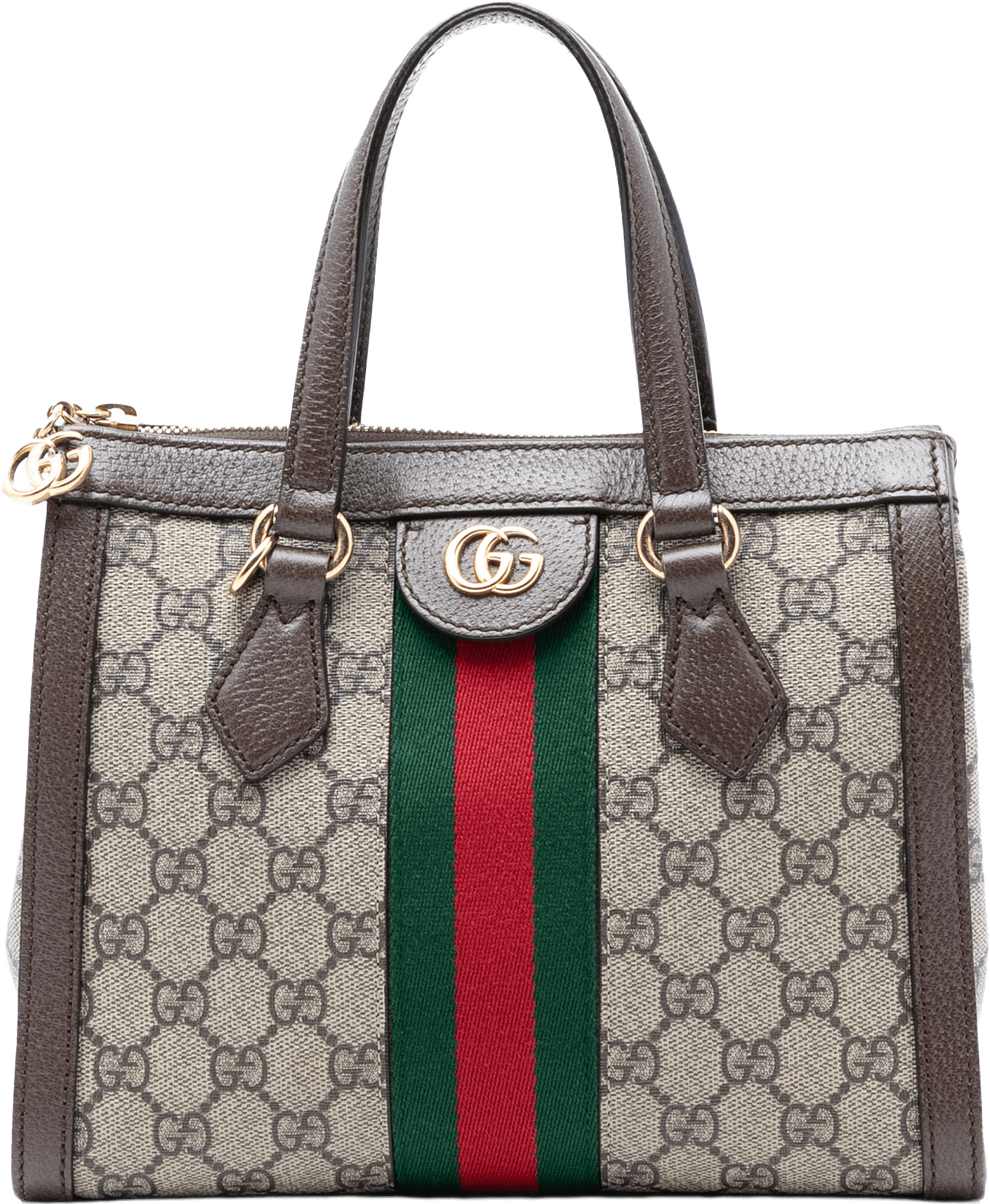 Gucci Small Gg Supreme Ophidia Satchel, från Luxclusif, i färgen beige.