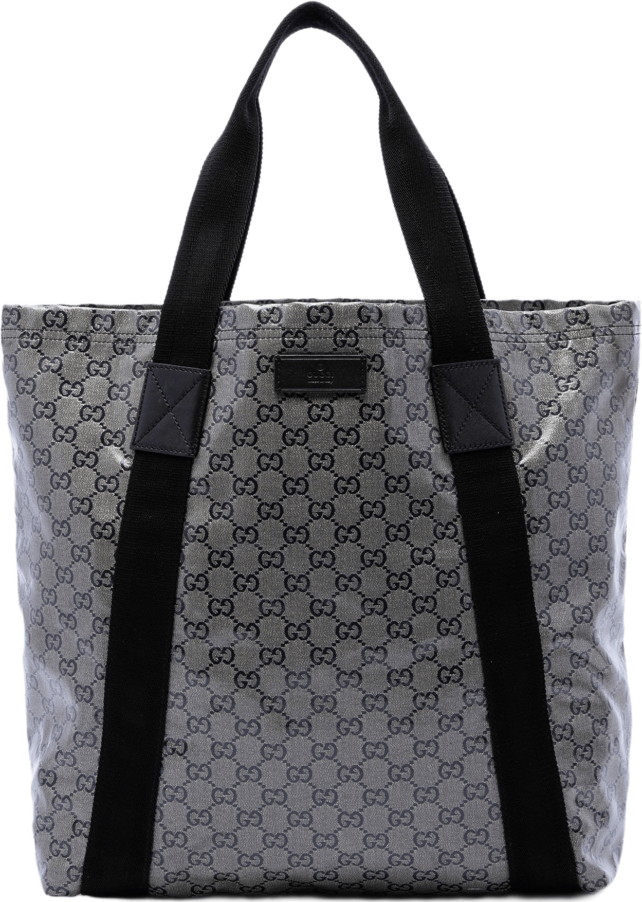 Gucci Gg Crystal Web Tote, från Luxclusif, i färgen grå.