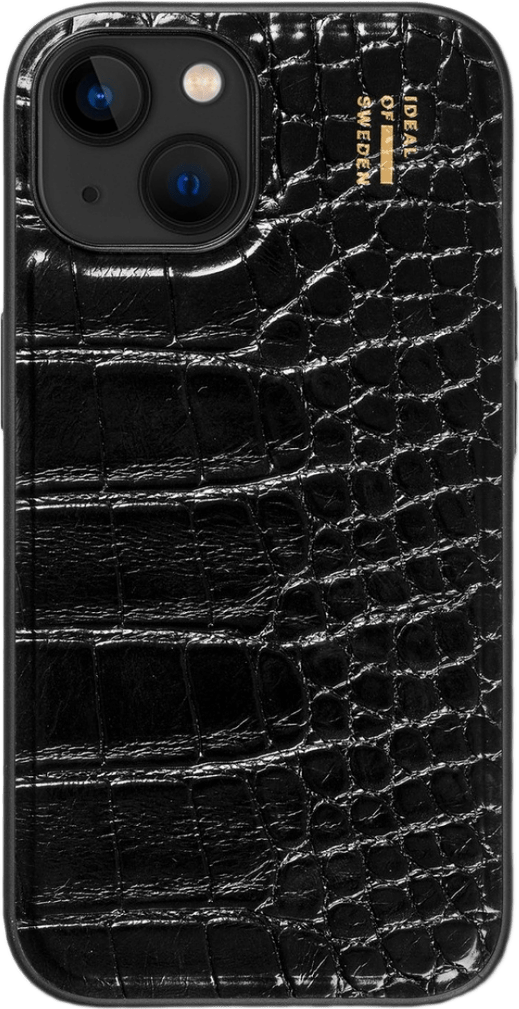 Vegan Leather Case Iphone - Black Croco