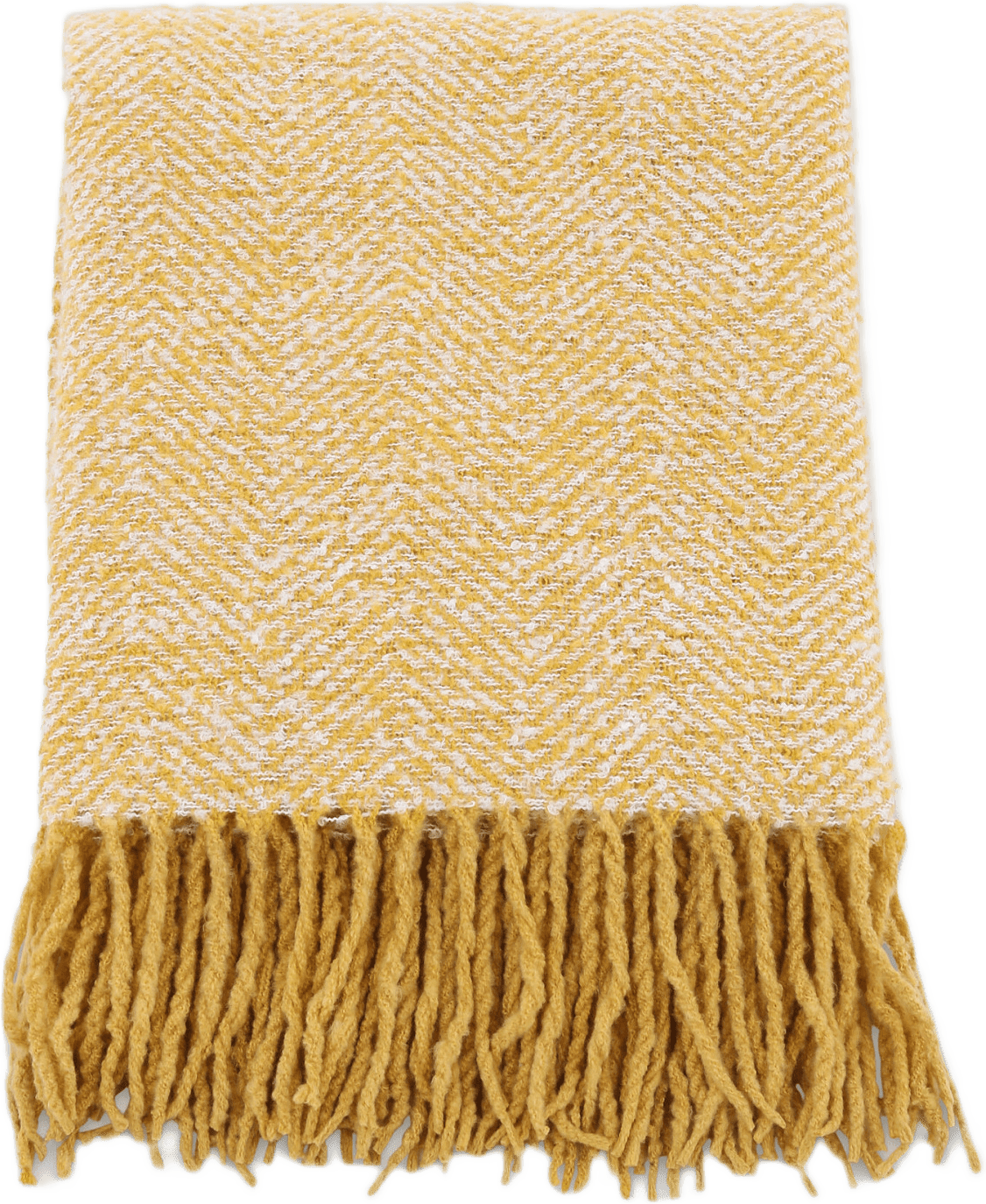 Toby Pläd, från Venture Home, i färgen yellow.