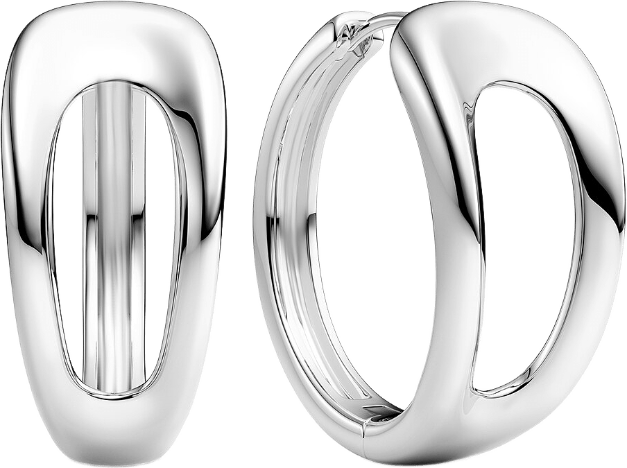 Borsa Creolo Earrings, från Sif Jakobs Jewellery, i färgen silver.