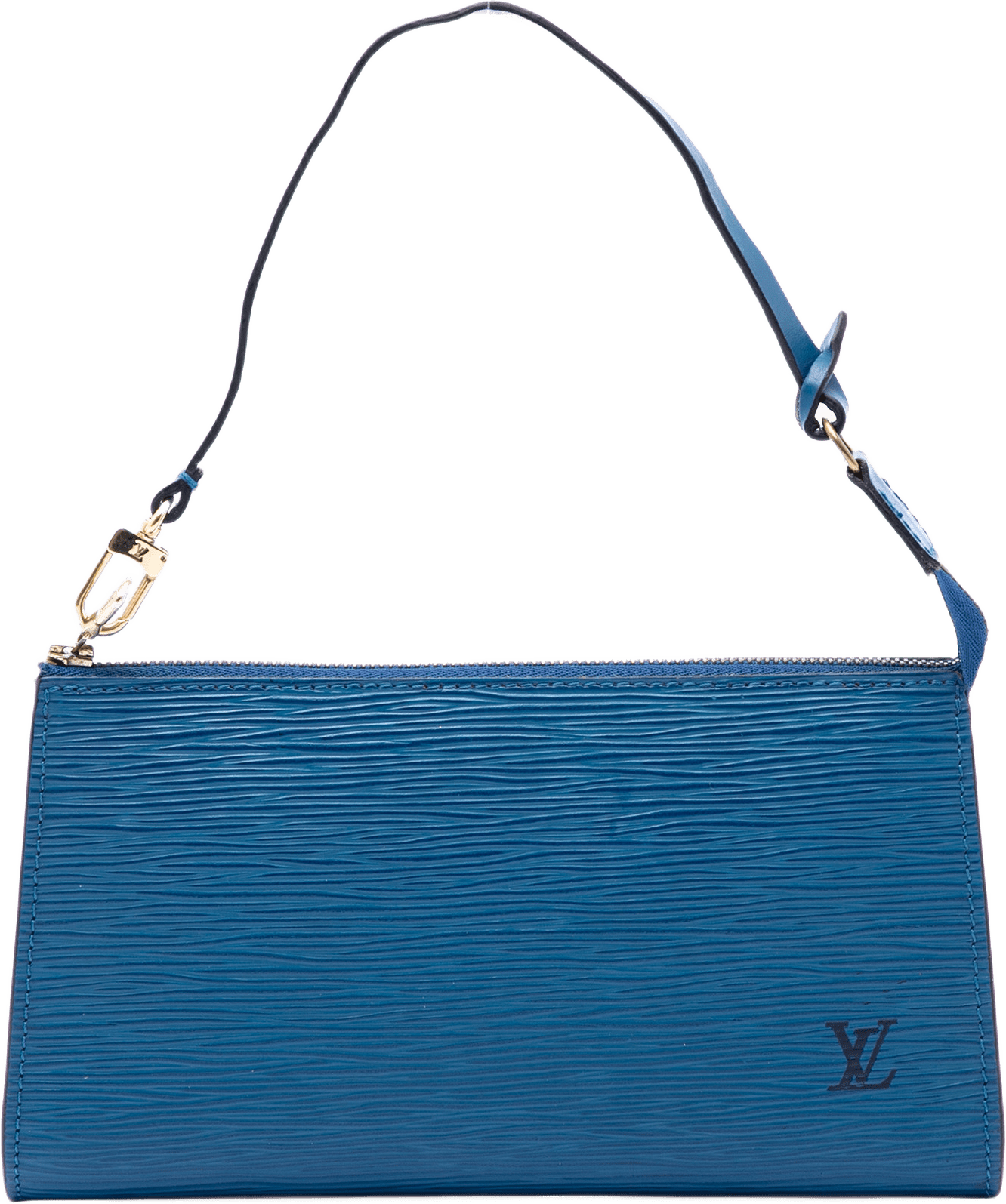 Louis Vuitton Epi Petit Noe, från Luxclusif, i färgen blå.