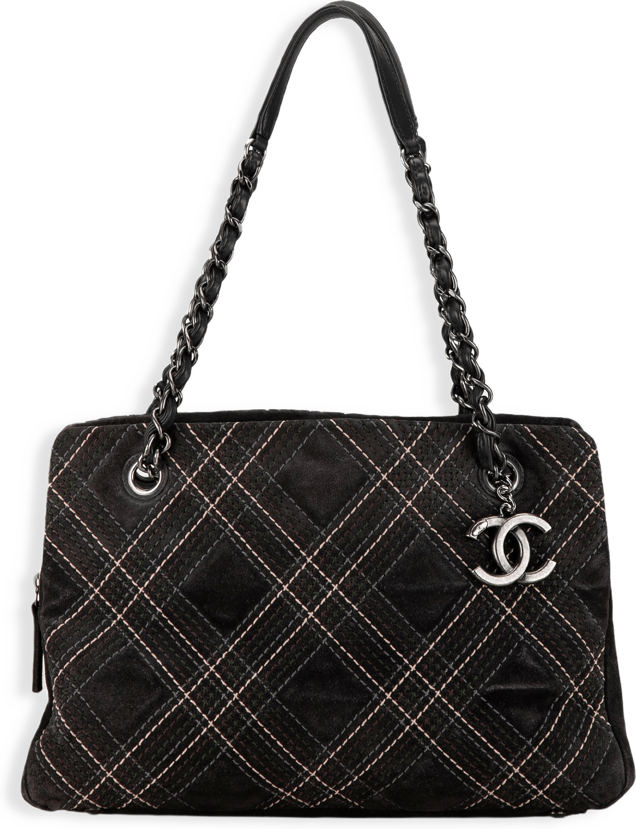 Chanel Paris-edinburgh Saltire Suede Tote