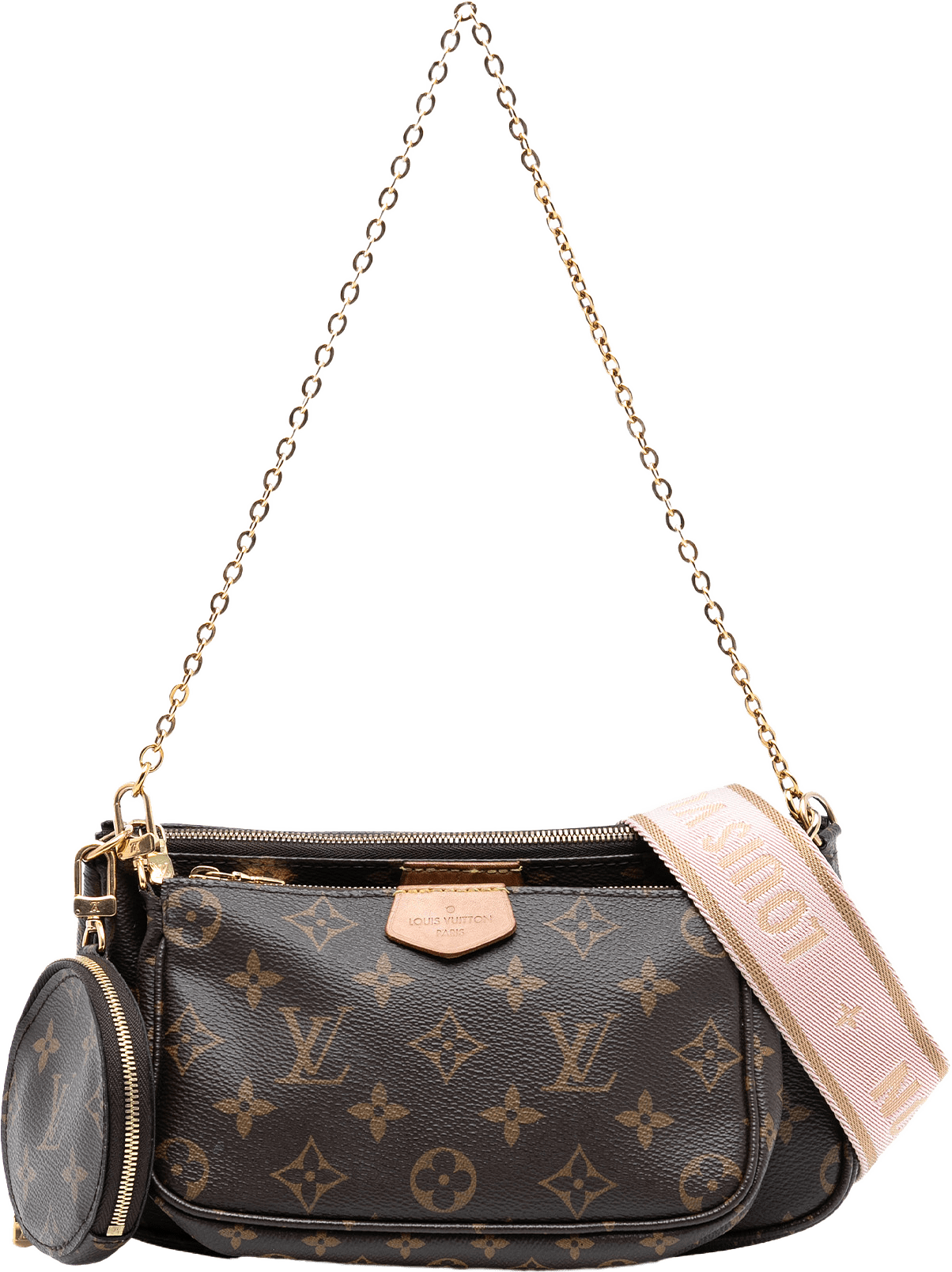 Louis Vuitton Monogram Multi Pochette Accessoires, från Luxclusif, i färgen brown.