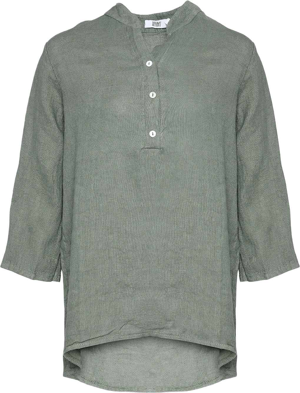 17661, Shirt, Linen - Army, från Tiffany, i färgen army.