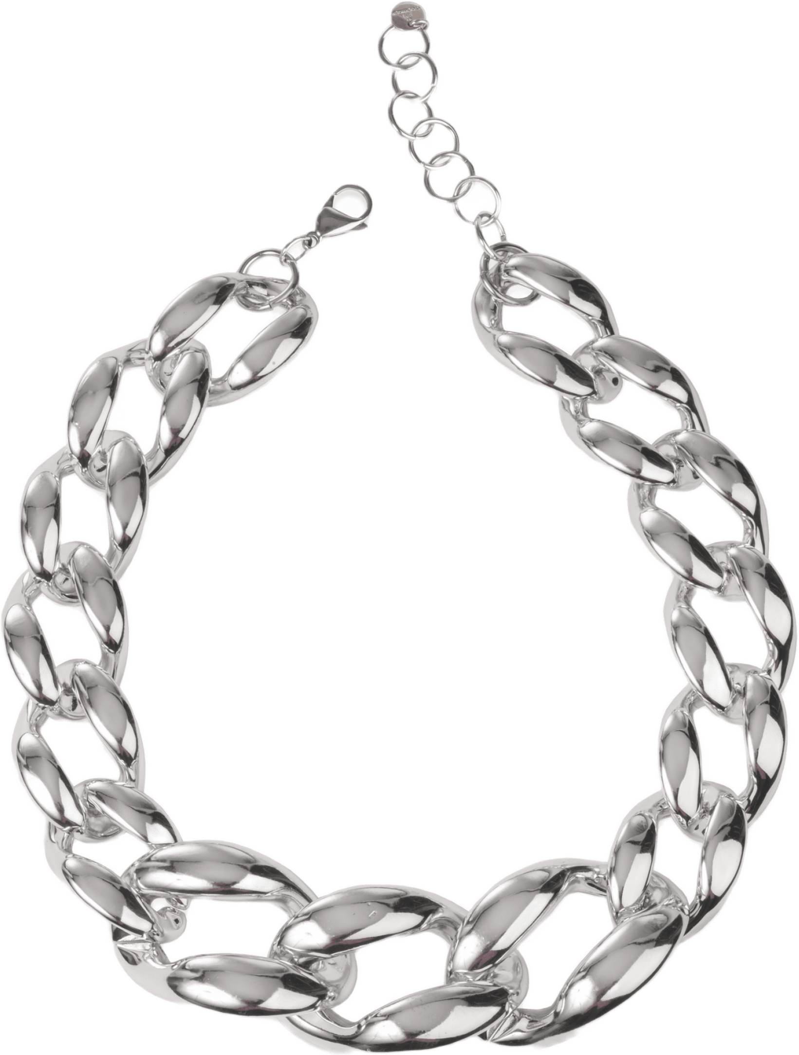 Chunky Halsband Silver, från pfgSTOCKHOLM, i färgen silver.