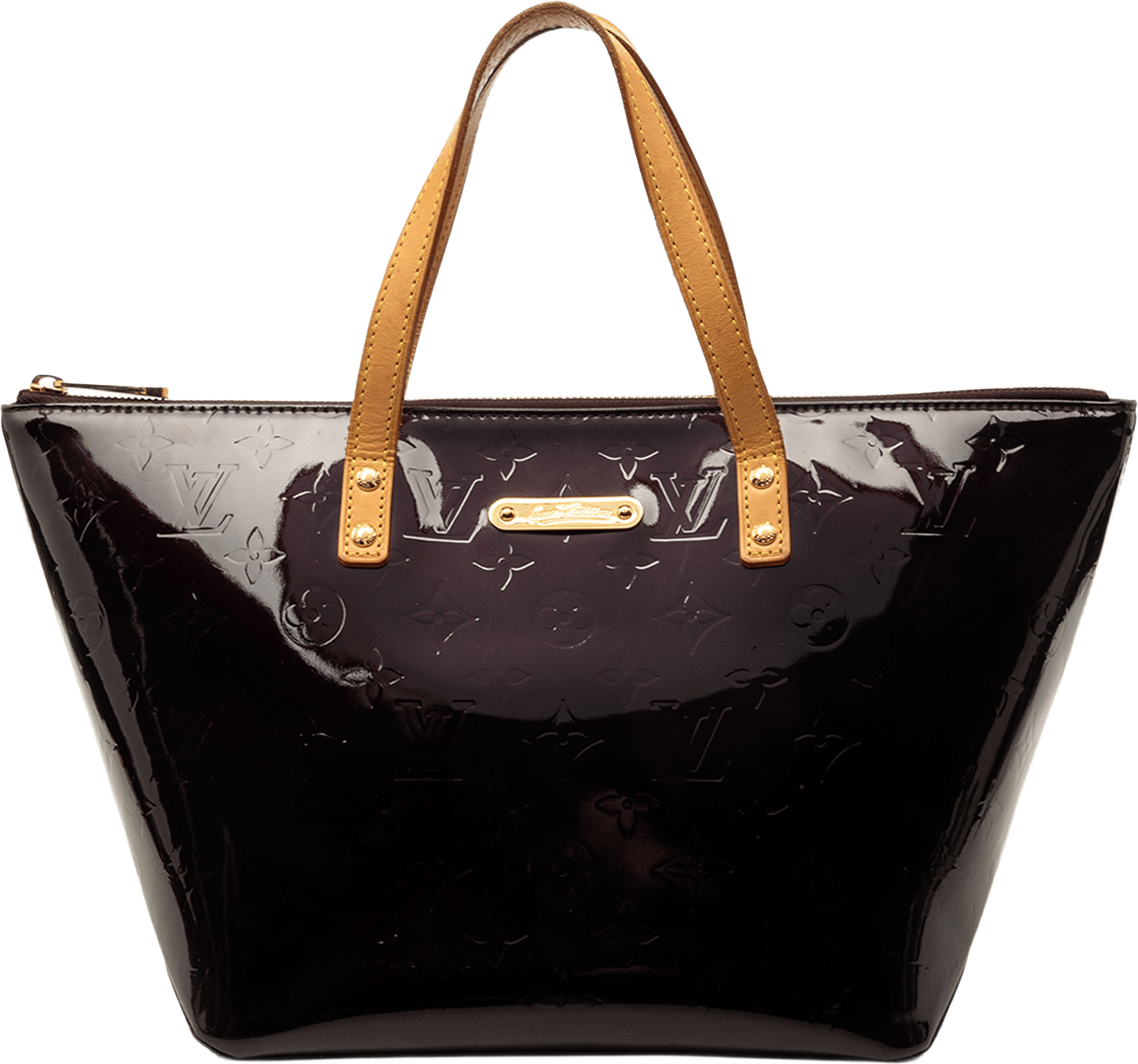 Louis Vuitton Monogram Vernis Bellevue Pm, från Luxclusif, i färgen purpur.