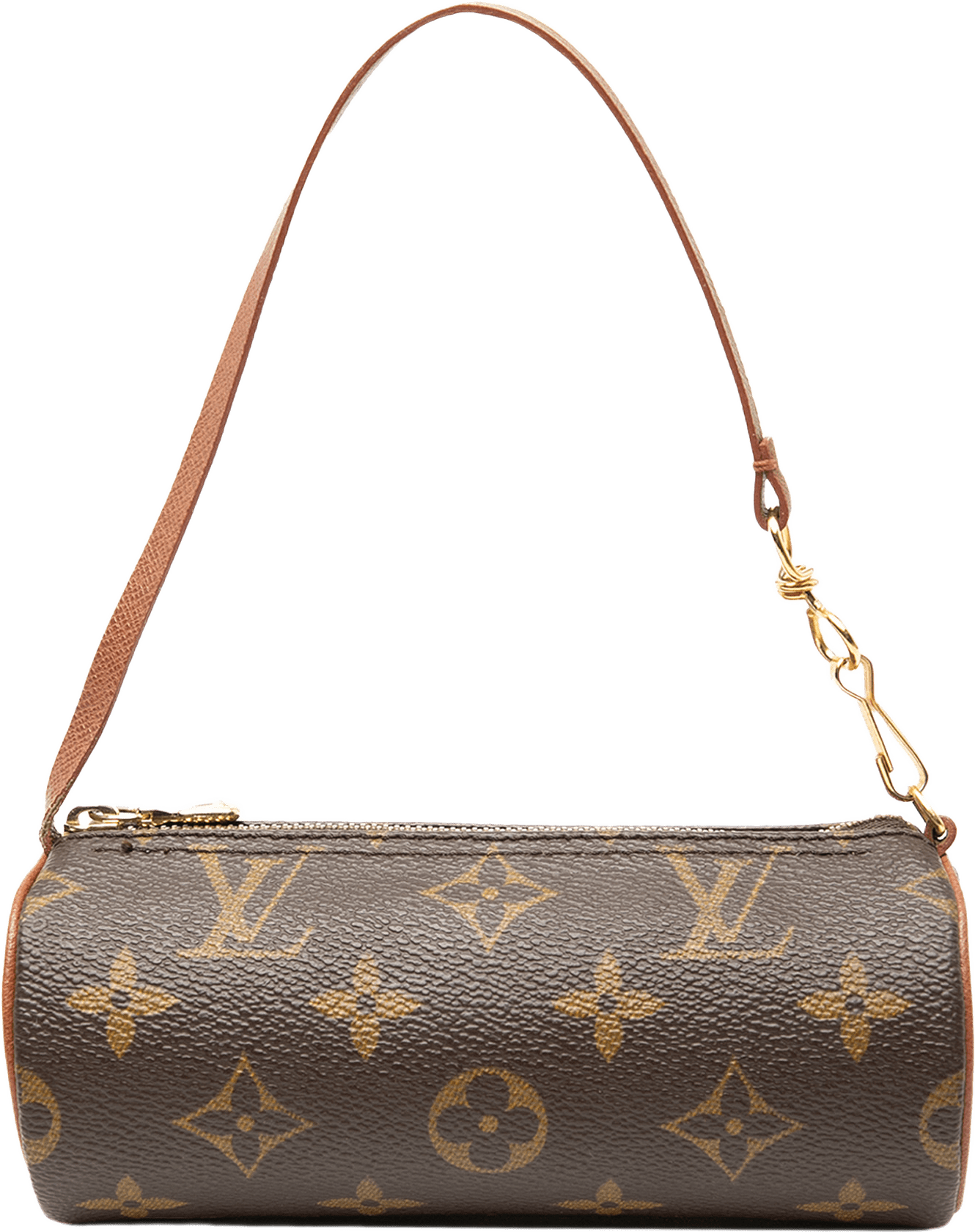Louis Vuitton Monogram Papillon Pochette, från Luxclusif, i färgen brown.
