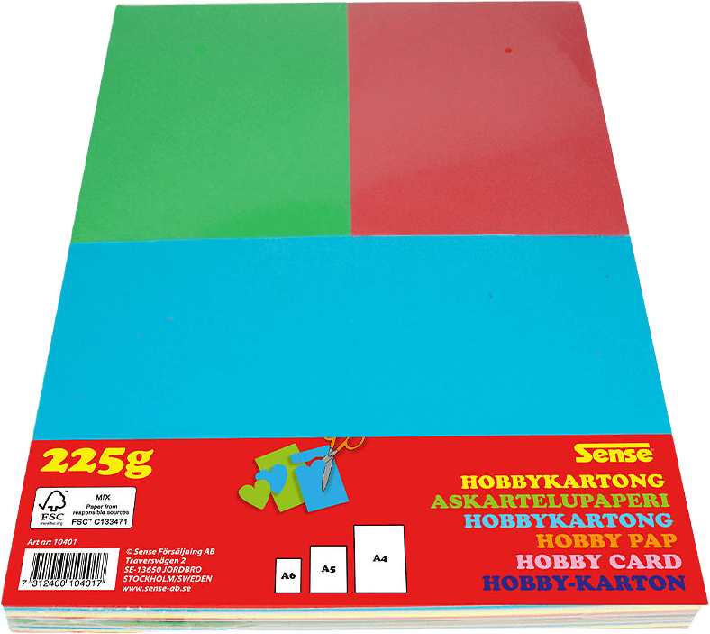 Hobbykartong, från SENSE.