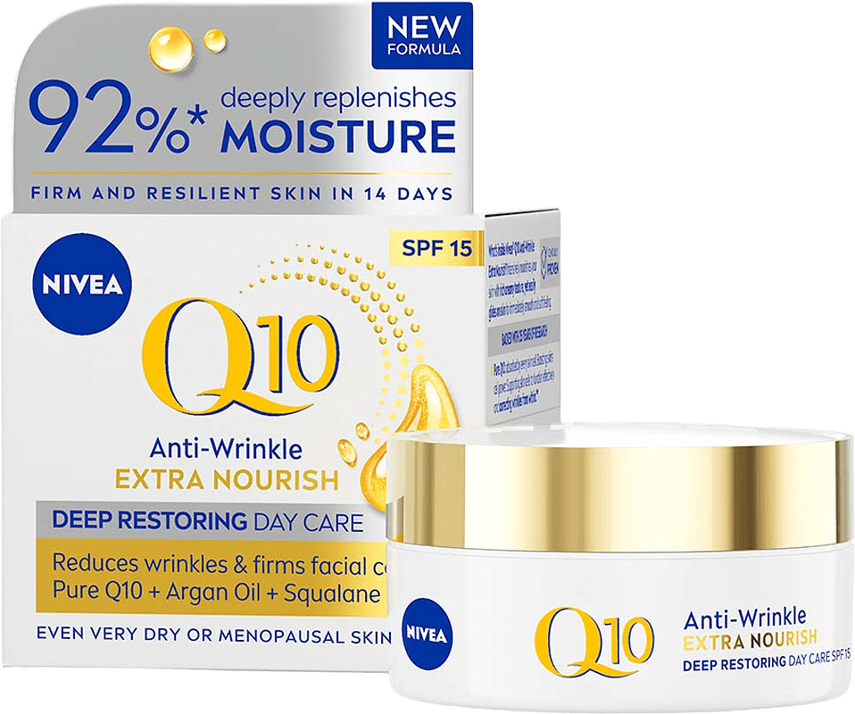 Dagkräm Q10 Extra Nourish Day Cream SPF15  NIVEA, från NIVEA.